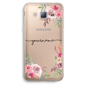 Rozen: Samsung Galaxy J3 (2016) Transparant Hoesje