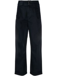 Woolrich pantalon ample à taille haute - Bleu