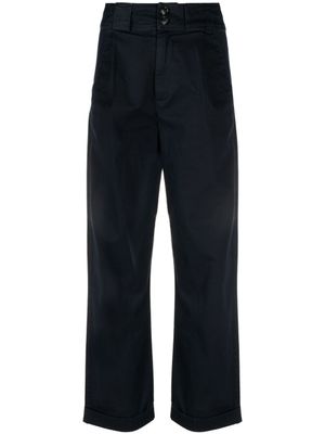 Woolrich pantalon ample à taille haute - Bleu