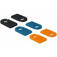 DeLOCK 18293 kabelmarker Zwart, Blauw, Oranje Polyvinyl chloride (PVC) 6 stuk(s) - thumbnail