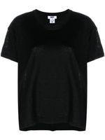 DKNY t-shirt en lin à manches courtes - Noir - thumbnail