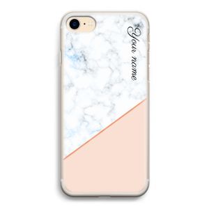 Marmer in stijl: iPhone 7 Transparant Hoesje