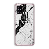Witte marmer 2: Samsung Galaxy A51 5G Transparant Hoesje