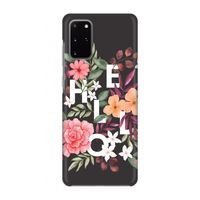 Hello in flowers: Volledig geprint Samsung Galaxy S20 Plus Hoesje Hello in flowers: Volledig geprint Samsung Galaxy S20 Plus Hoesje