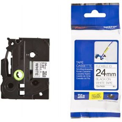 Brother TZ-FX251 24mm - black on white - flexible 8m