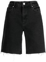 PAIGE short en jean Sammy à taille haute - Noir - thumbnail