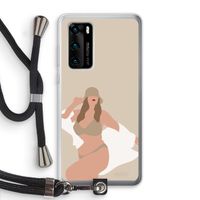 One of a kind: Huawei P40 Transparant Hoesje met koord