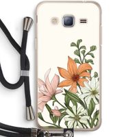 Floral bouquet: Samsung Galaxy J3 (2016) Transparant Hoesje met koord