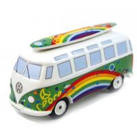 Spaarpot Volkswagen Hippie surf busje - porselein - 9 x 21 cm