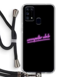 Vice Black: Samsung Galaxy M31 Transparant Hoesje met koord