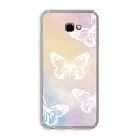 White butterfly: Samsung Galaxy J4 Plus Transparant Hoesje White butterfly: Samsung Galaxy J4 Plus Transparant Hoesje