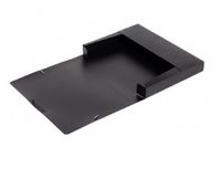 Oxford Urban elastobox uit PP, formaat 24 x 32 cm, rug van 4 cm, zwart - thumbnail