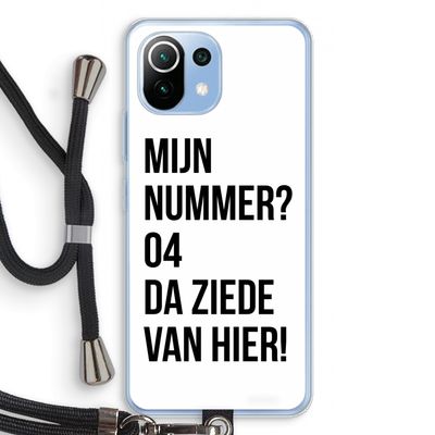 Da ziede van hier: Xiaomi Mi 11 Lite Transparant Hoesje met koord
