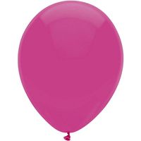 Ballonnen - donkeroze - verjaardag/thema feest - 100x stuks - 29 cm - thumbnail