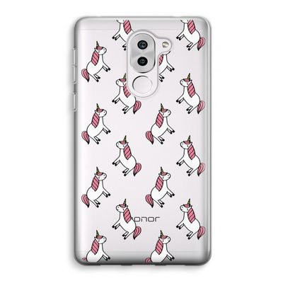Eenhoorns overal: Honor 6X Transparant Hoesje