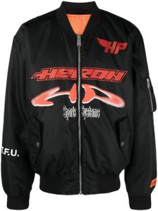 Heron Preston veste bomber Ex-Ray à logo imprimé - Noir