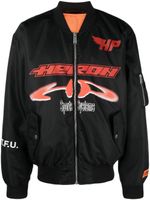 Heron Preston veste bomber Ex-Ray à logo imprimé - Noir - thumbnail