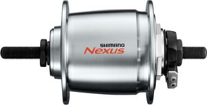 Shimano Dynamo naaf SHIMANO DH-C6000-1R 36 gaats 6V/1,5 Watt voor rollerbrake zilver