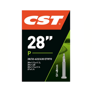 CST binnenband 28x1 5/8x 1 1/8, etrto 28/32-622/630, ventiel presta/frans 48mm