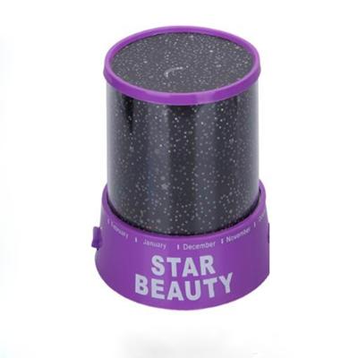 2 stks Star Master USB projectie lamp romantische sterrenhemel LED nachtlampje (paars)