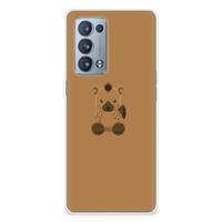 OPPO Reno 6 Pro Plus 5G Telefoonhoesje met Naam Baby Hyena