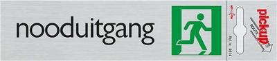 Route Alulook 165 x 44 mm Sticker nooduitgang amsterdam - Pickup