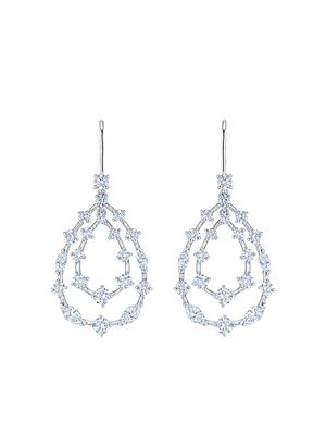 KWIAT boucles d'oreilles Starry Night en or blanc 18ct ornées de diamants - Argent