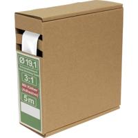 Quadrios 25CA493 Krimpkous met lijm Wit 19.1 mm 6.4 mm Krimpverhouding:3:1 5 m