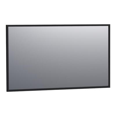 Brauer Onyx Spiegel - 120 cm - Rechthoekig - Zwart Geborsteld Frame