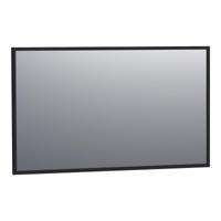 Brauer Onyx Spiegel - 120 cm - Rechthoekig - Zwart Geborsteld Frame