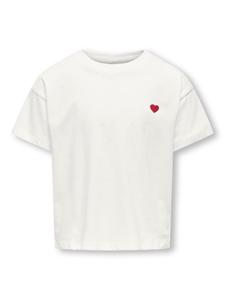 Kids ONLY zomer top meisjes - wit - crop fit - KogMaiken