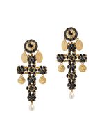 Dolce & Gabbana boucles d'oreilles en or jaune 18ct ornées de saphir et de perle