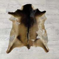 Geitenhuid bruin zwart wit 85x65cm