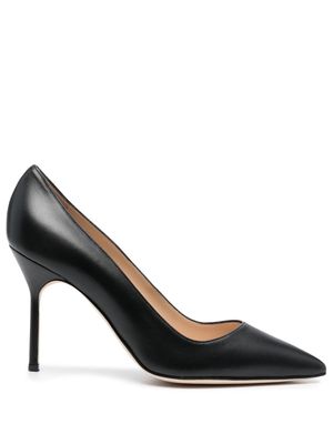 Manolo Blahnik escarpins BB 90 mm en cuir - Noir