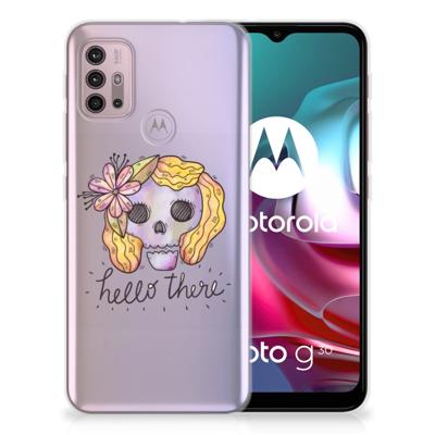 Silicone Back Case Motorola Moto G30 | G10 Boho Skull Silicone Back Case Motorola Moto G30 | G10 Boho Skull