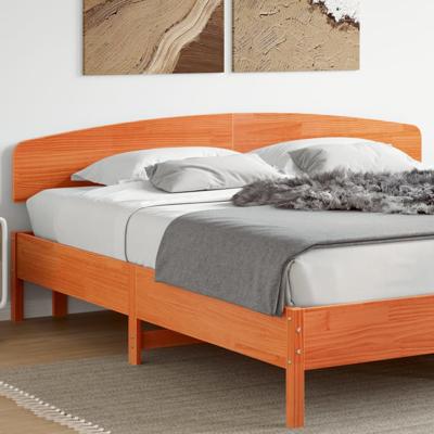 Hoofdbord 200 cm massief grenenhout wasbruin