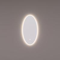 HIPP Design spiegel Ovaal LED Verlichting Direct en Indirect Verticaal 45 x 90 x 3 cm met Touch Dimmer. Spiegelverwarming en Kleurenwissel