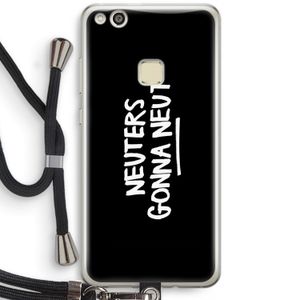 Neuters (zwart): Huawei Ascend P10 Lite Transparant Hoesje met koord