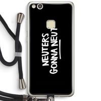 Neuters (zwart): Huawei Ascend P10 Lite Transparant Hoesje met koord