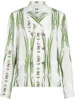 Giambattista Valli blouse Jardin du Cap à fleurs - Blanc - thumbnail