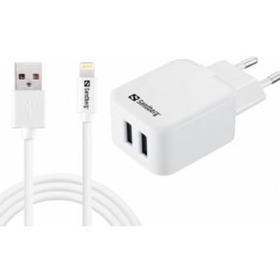 Sandberg AC Charger EU Lightning 2.4A Sandberg AC Charger EU Lightning 2.4A