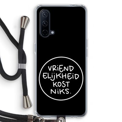 Vriendelijkheid: OnePlus Nord CE 5G Transparant Hoesje met koord