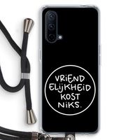 Vriendelijkheid: OnePlus Nord CE 5G Transparant Hoesje met koord