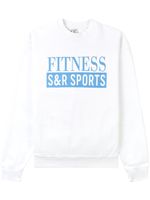 Sporty & Rich sweat en coton à logo imprimé - Blanc