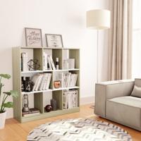 Boekenkast 97,5x29,5x100 cm bewerkt hout wit en eikenkleurig