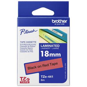 Labeltape Brother TZe, TZ TZE441 Tapekleur: Rood Tekstkleur:Zwart 18 mm 8 m