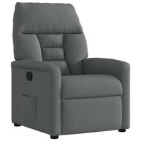 Fauteuil verstelbaar stof donkergrijs
