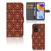 Xiaomi Redmi Note 11 Pro 5G/4G Telefoon Hoesje Batik Brown