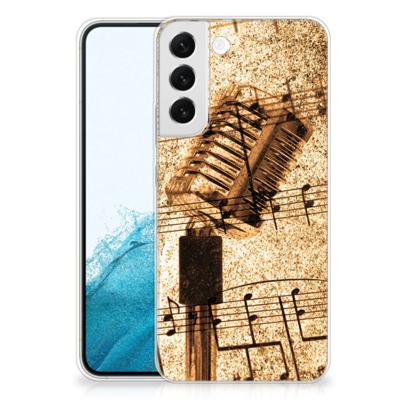 Samsung Galaxy S22 Plus | Siliconen hoesje | met foto Bladmuziek