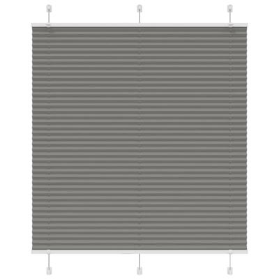 Pliss rolgordijn 115x150 cm stofbreedte 114,4 cm antraciet